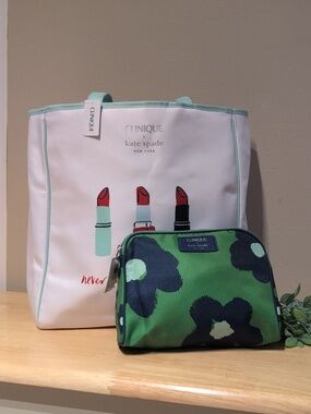 Clique x Kate Spade Tote & Cosmetic Bags